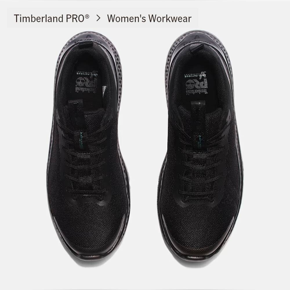 Timberland Women's PRO All-Black Athletic Work Sneakers - Picture 5 of 10
